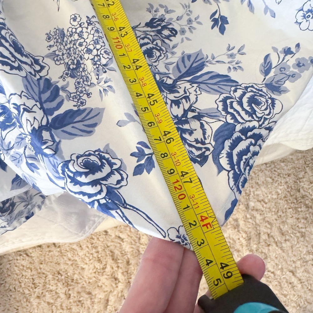 Moon River Women's Dress XS Bloom By Bloom Blue White Floral Maxi Summer $120 - Picture 10 of 10